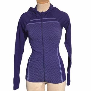 Athleta Amalfi Twist Zip Up Hooded Jacket Size S